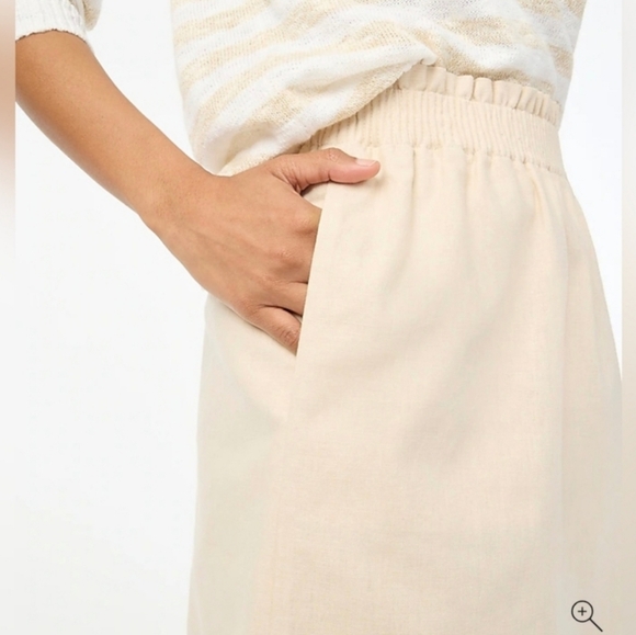 J. Crew Dresses & Skirts - 🌟7/25$ J Crew Linen-Cotton Blend City Skirt